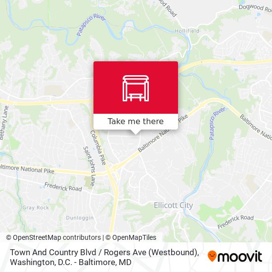 Town And Country Blvd / Rogers Ave (Westbound) map