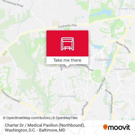 Mapa de Charter Dr / Medical Pavilion (Northbound)