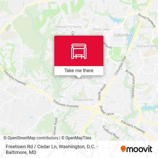 Freetown Rd / Cedar Ln map