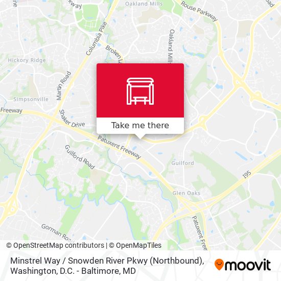 Minstrel Way / Snowden River Pkwy (Northbound) map