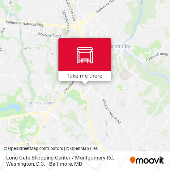 Mapa de Long Gate Shopping Center / Montgomery Rd