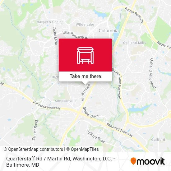 Quarterstaff Rd / Martin Rd map