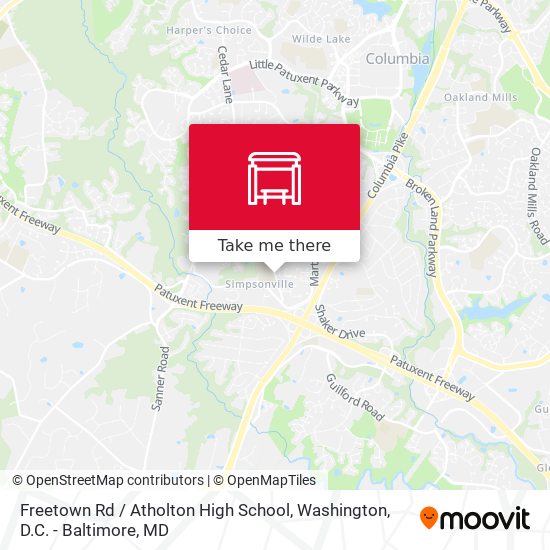 Mapa de Freetown Rd / Atholton High School
