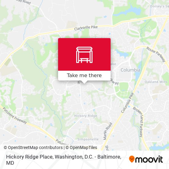 Hickory Ridge Place map