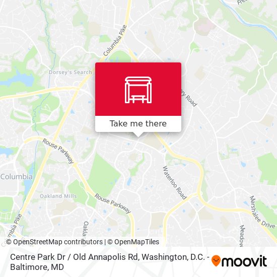 Centre Park Dr / Old Annapolis Rd map