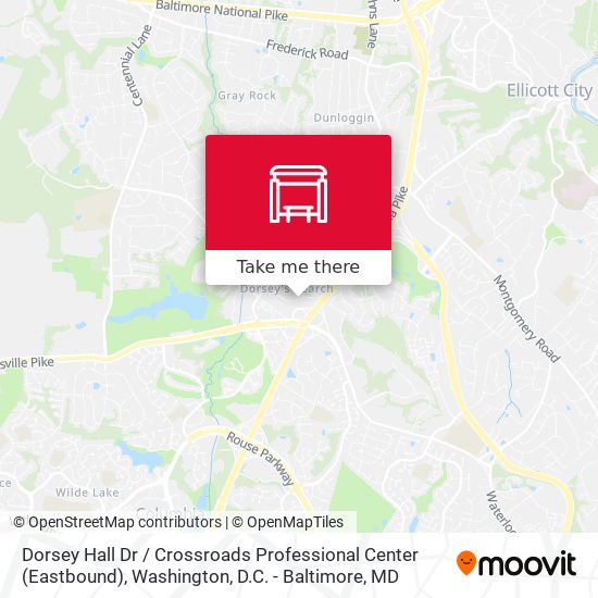 Mapa de Dorsey Hall Dr / Crossroads Professional Center (Eastbound)