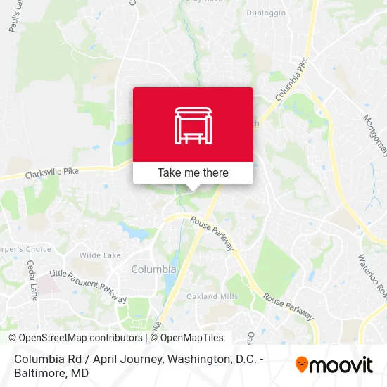 Columbia Rd / April Journey map