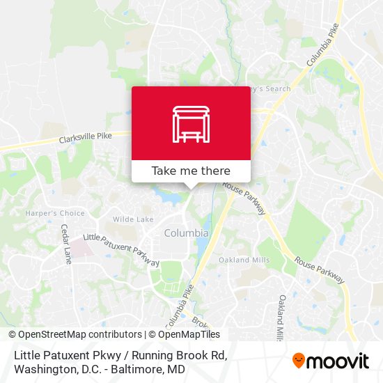 Little Patuxent Pkwy / Running Brook Rd map