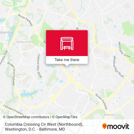 Mapa de Columbia Crossing Cir West (Northbound)
