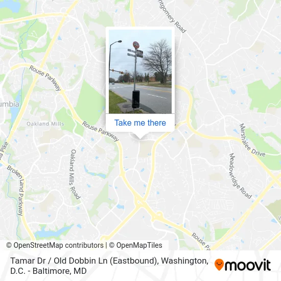 Tamar Dr / Old Dobbin Ln (Eastbound) map