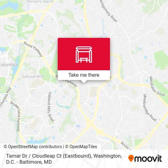 Tamar Dr / Cloudleap Ct (Eastbound) map