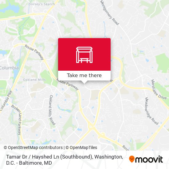 Tamar Dr / Hayshed Ln (Southbound) map