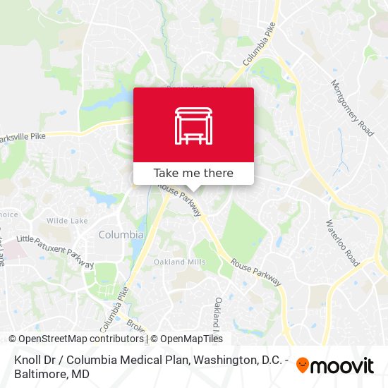 Mapa de Knoll Dr / Columbia Medical Plan