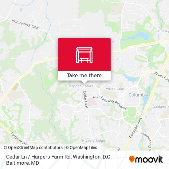Mapa de Cedar Ln / Harpers Farm Rd