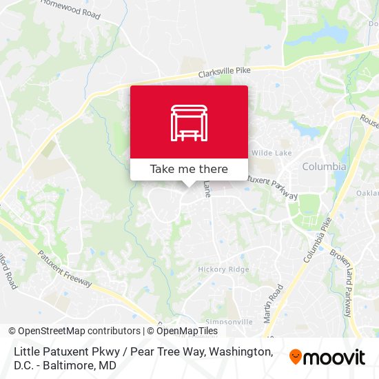 Mapa de Little Patuxent Pkwy / Pear Tree Way