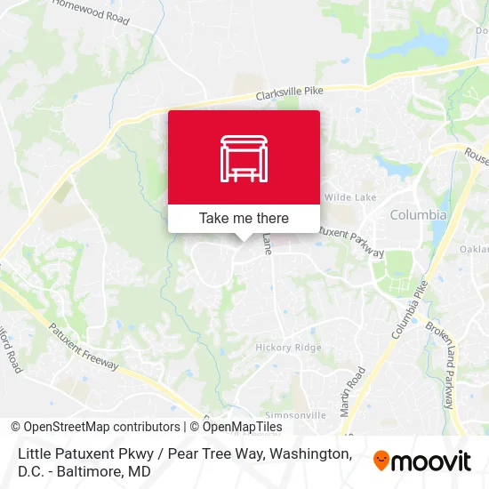 Little Patuxent Pkwy / Pear Tree Way map