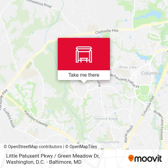 Little Patuxent Pkwy / Green Meadow Dr map