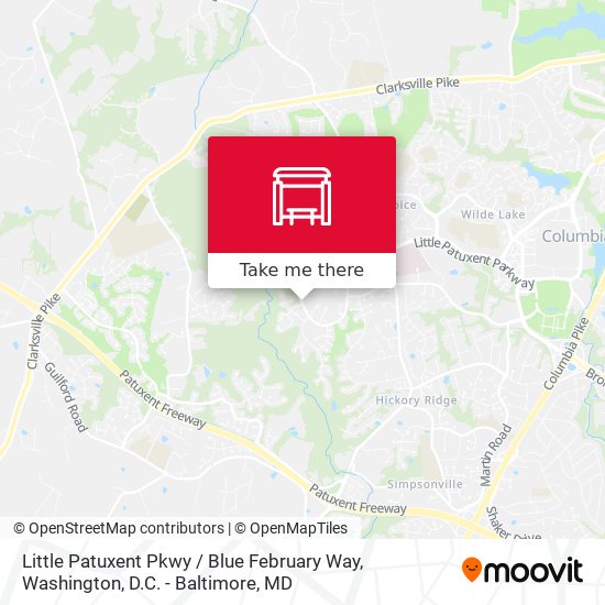 Mapa de Little Patuxent Pkwy / Blue February Way