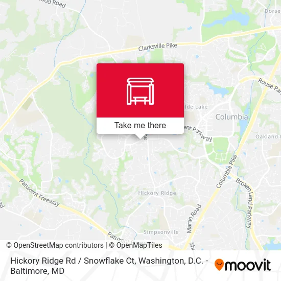 Hickory Ridge Rd / Snowflake Ct map