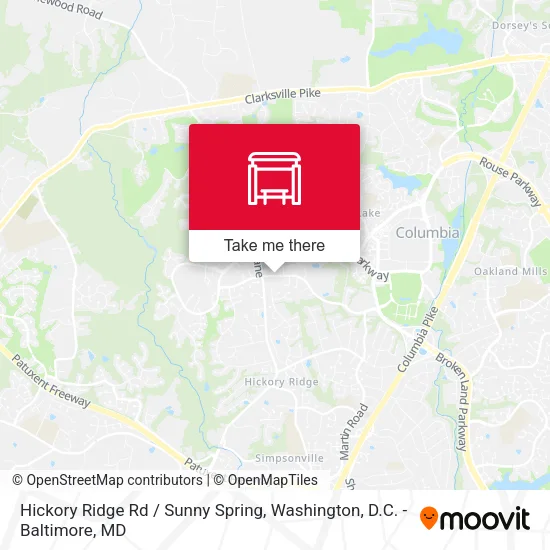 Hickory Ridge Rd / Sunny Spring map