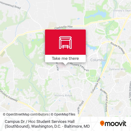 Mapa de Campus Dr / Hcc Student Services Hall (Southbound)