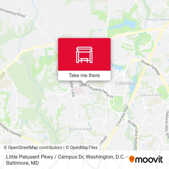 Little Patuxent Pkwy / Campus Dr map