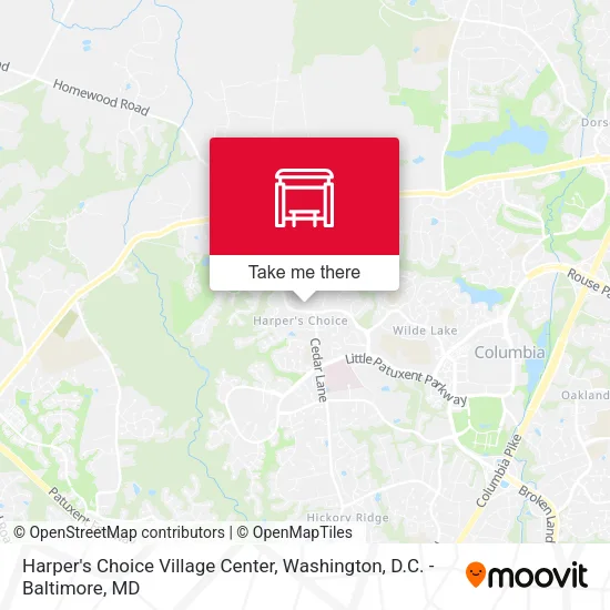Harper's Choice Village Center map
