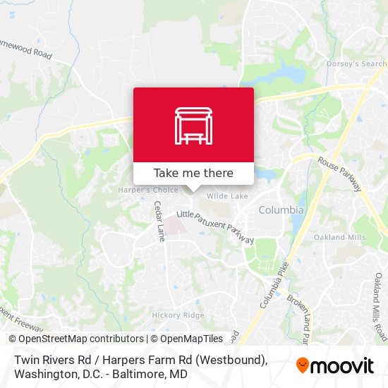 Mapa de Twin Rivers Rd / Harpers Farm Rd (Westbound)