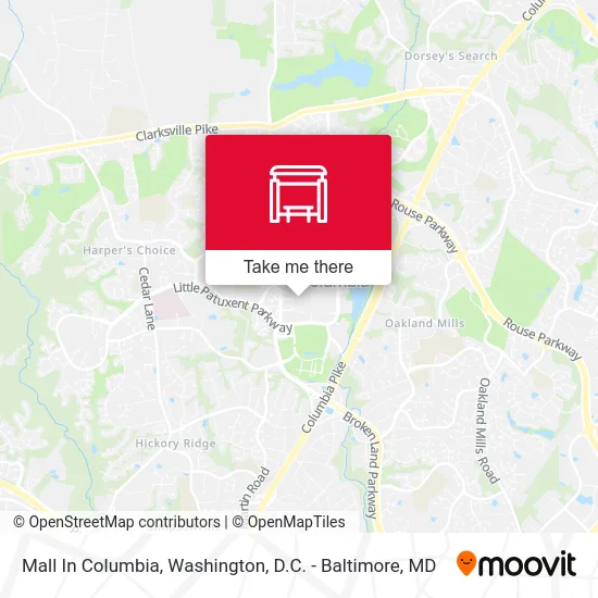 Mall In Columbia map