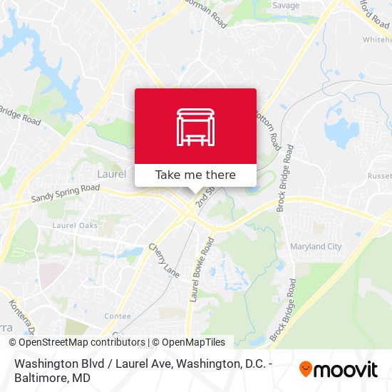 Washington Blvd / Laurel Ave map