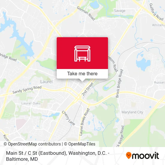 Main St / C St (Eastbound) map