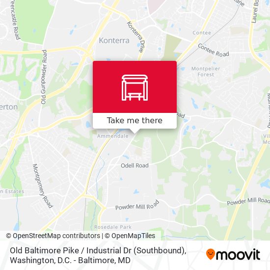 Old Baltimore Pike / Industrial Dr (Southbound) map