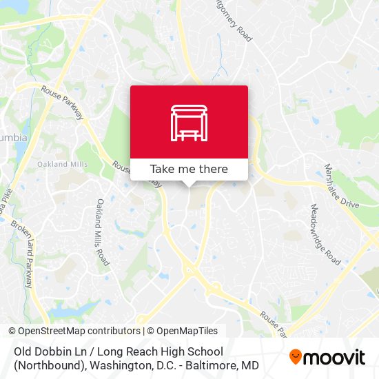 Old Dobbin Ln / Long Reach High School (Northbound) map