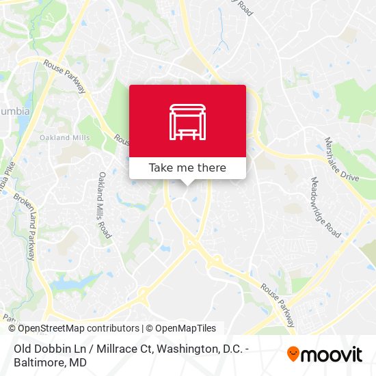 Old Dobbin Ln / Millrace Ct map