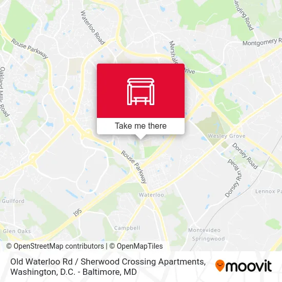 Old Waterloo Rd / Sherwood Crossing Apartments map