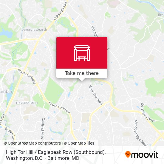 Mapa de High Tor Hill / Eaglebeak Row (Southbound)