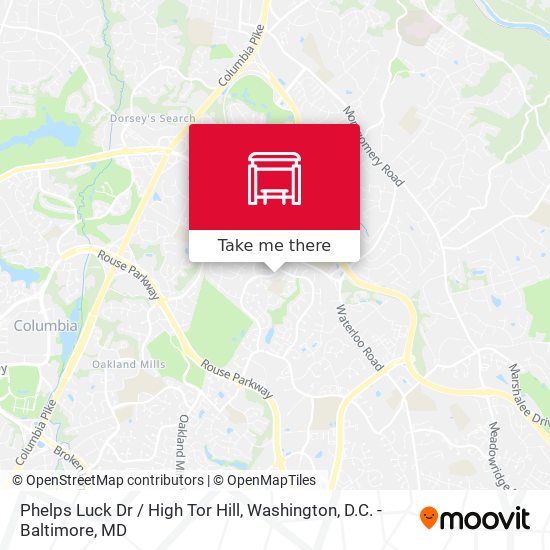 Phelps Luck Dr / High Tor Hill map