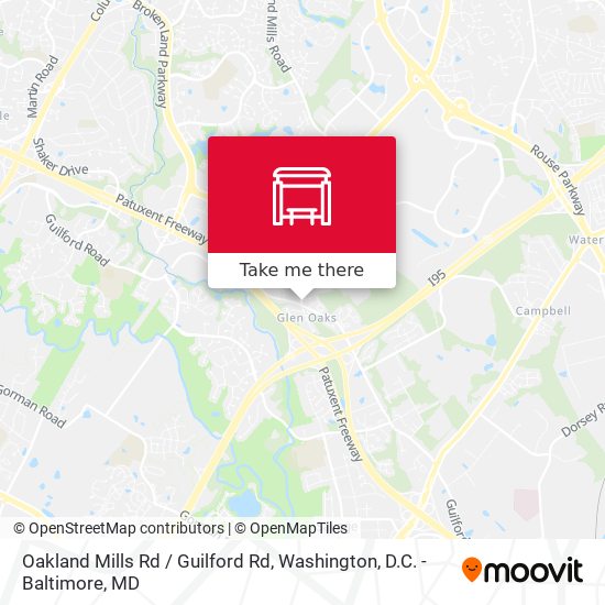 Oakland Mills Rd / Guilford Rd map