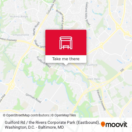 Guilford Rd / the Rivers Corporate Park (Eastbound) map