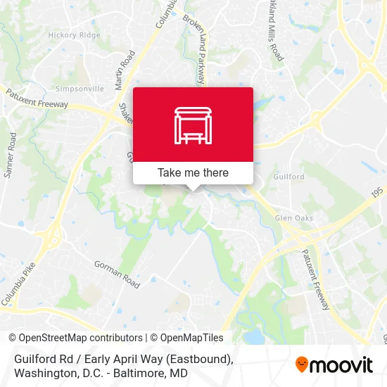 Guilford Rd / Early April Way (Eastbound) map