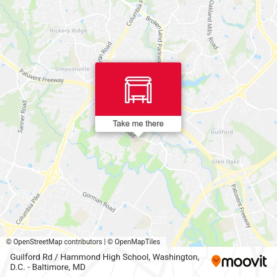 Guilford Rd / Hammond High School map