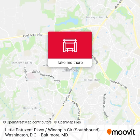 Little Patuxent Pkwy / Wincopin Cir (Southbound) map
