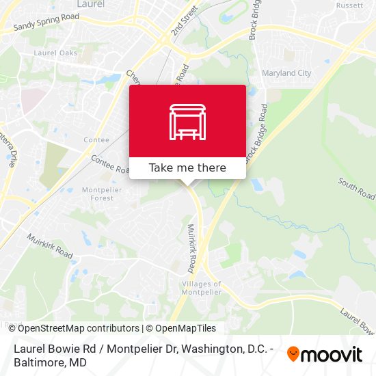 Mapa de Laurel Bowie Rd / Montpelier Dr