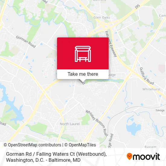 Gorman Rd / Falling Waters Ct (Westbound) map