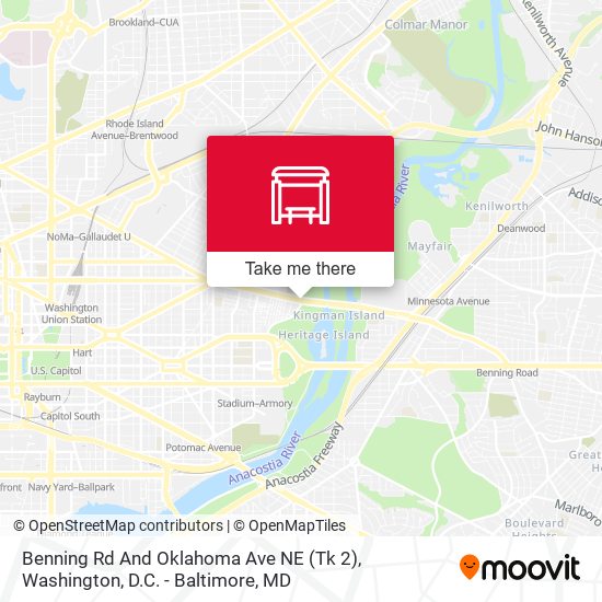 Benning Rd And Oklahoma Ave NE (Tk 2) map