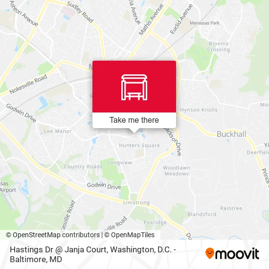 Hastings Dr @ Janja Court map