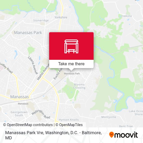 Manassas Park Vre map