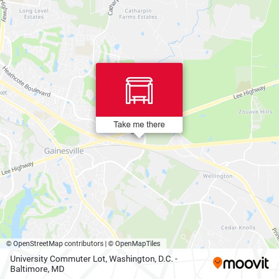 University Commuter Lot map