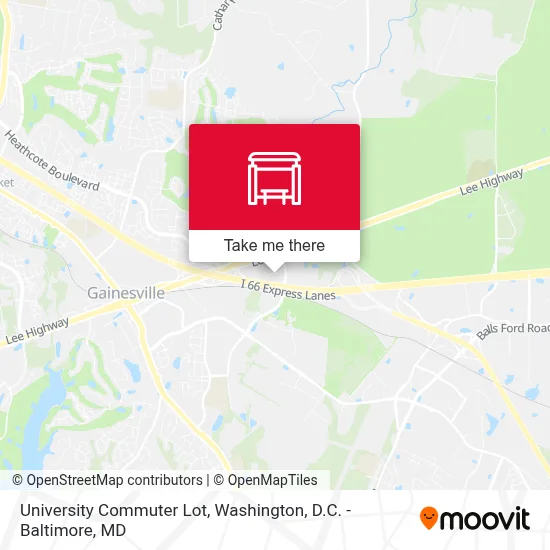University Commuter Lot map