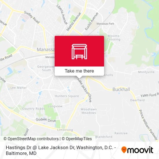 Hastings Dr @ Lake Jackson Dr map